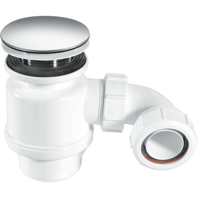 McAlpine  STW8-M 50mm Seal Resealing Shower Trap 85mm Chrome Plated Stainless Steel Mushroom