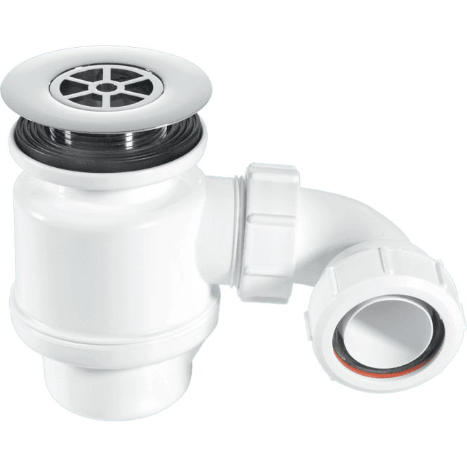 McAlpine  STW8-R 50mm Seal Resealing Shower Trap 85mm Chrome Plated Plastic