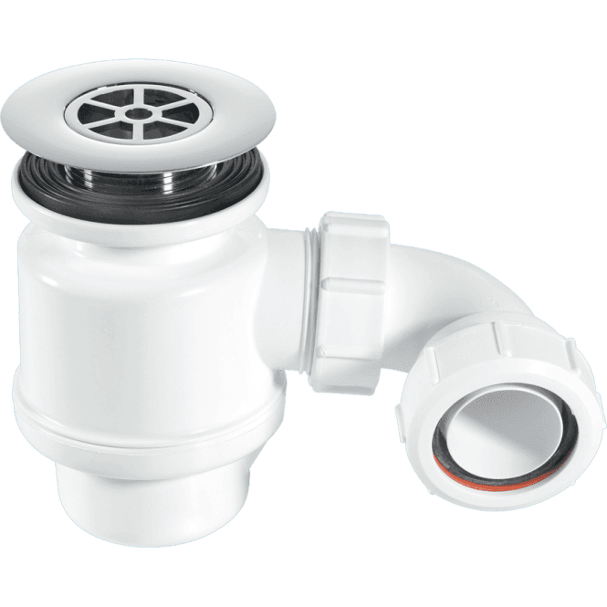 McAlpine  STW8-RB 50mm Seal Resealing Shower Trap 85mm Chrome Plated Brass
