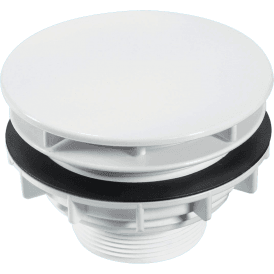 McAlpine SWHF4-WH Chrome Plated Plastic Flange High Flow Shower Waste 2" White Plastic