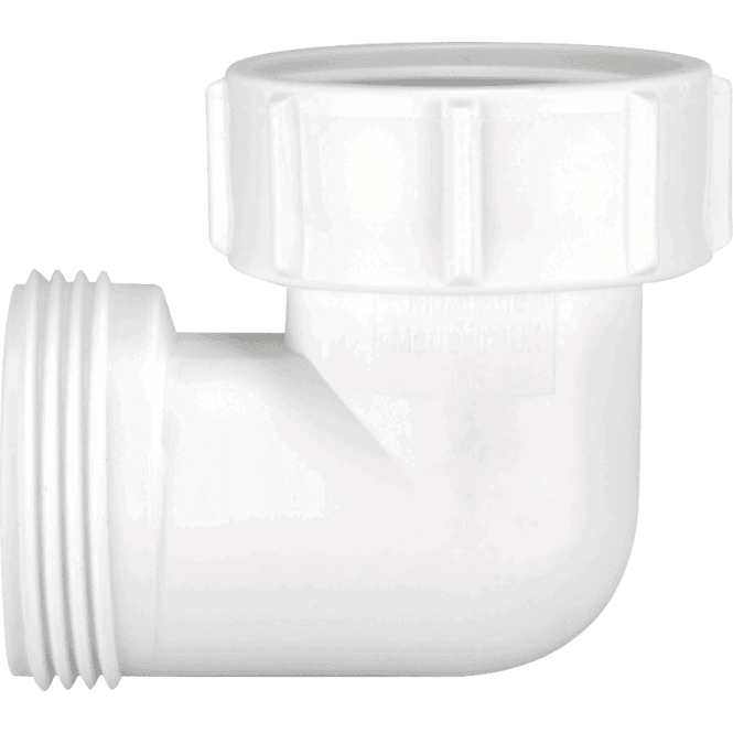 McAlpine  T4U 90 Degree Bend Female Inlet Nut X BSP Male Connector 1½