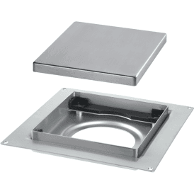 McAlpine TILE-PLAIN-B 150mm Tile Drain Plain Brushed