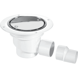McAlpine TSG1SS 75mm Water Seal Gully With Horizontal Outlet For Sheet Flooring Polished Stainless Steel