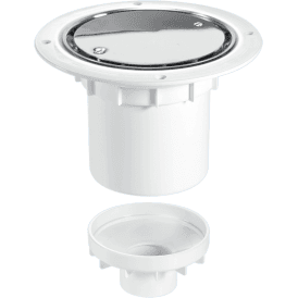 McAlpine TSG2SS 75mm Water Seal Gully With Vertical Outlet For Sheet Flooring Polished Stainless Steel
