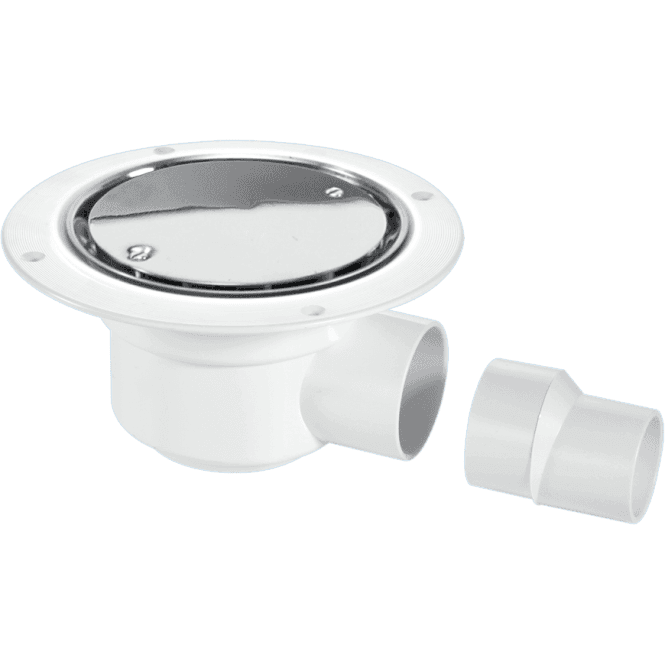 McAlpine  TSG50SS 50mm Water Seal Gully With Horizontal Outlet For Sheet Flooring Polished Stainless Steel