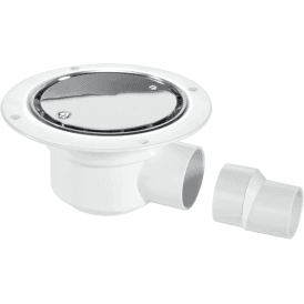 McAlpine TSG50SS 50mm Water Seal Gully With Horizontal Outlet For Sheet Flooring Polished Stainless Steel