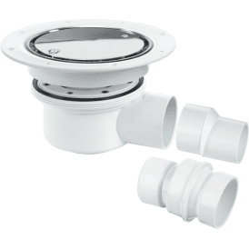 McAlpine TSG52SS Two-piece 50mm Water Seal Gully For Sheet Flooring Polished Stainless Steel