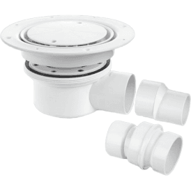 McAlpine TSG52WH Two-piece 50mm Water Seal Gully For Sheet Flooring White Plastic