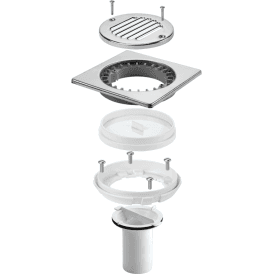 McAlpine TSGCONVSS TSG1/TSG2 Tiled Floor Gully Conversion Kit – Stainless Steel