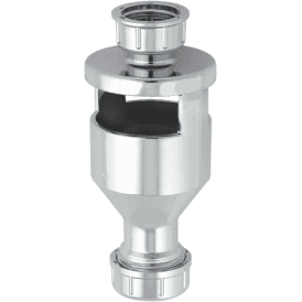McAlpine TUN-4CP Top Inlet Tundish Chrome Plated ¾ X 19/23mm