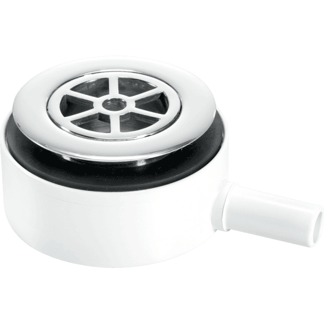McAlpine  UPSW-2 70mm Pumped Shower Waste With 15mm Plain Tail Outlet Chrome Plated Brass