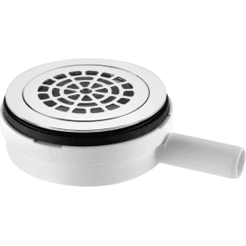McAlpine UPSW-4-22MM 85mm Pumped Shower Waste With 22mm Plain Tail Outlet Chrome Plated Brass
