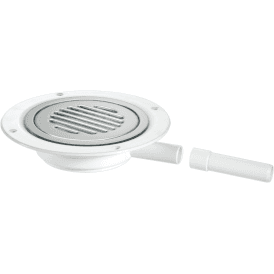 McAlpine USG1SS-SL-NSC Untrapped Gully With 22mm Outlet For Sheet Flooring Chrome Plated Brass (No Screws)