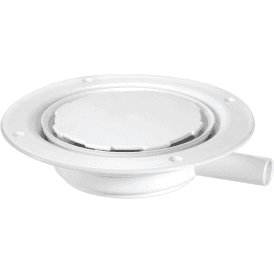 McAlpine USG1WH-NSC Untrapped Gully With 22mm Outlet For Sheet Flooring White Plastic (No Screws)