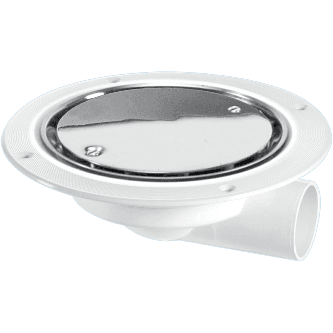 McAlpine  USG3SS Untrapped Gully With 1½ Horizontal Outlet For Sheet Flooring Polished Stainless Steel