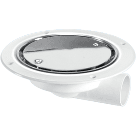 McAlpine USG3SS Untrapped Gully With 1½ Horizontal Outlet For Sheet Flooring Polished Stainless Steel