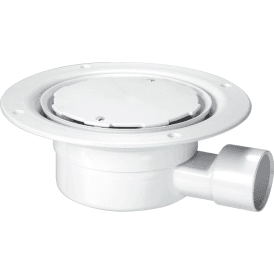 McAlpine VSG1WH Valve Shower Gully For Sheet Flooring 1½ White Plastic