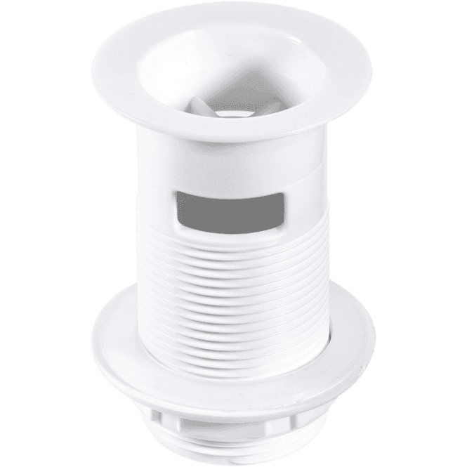 McAlpine  W1A White Plastic Back Nut Basin Waste 1¼ Unslotted