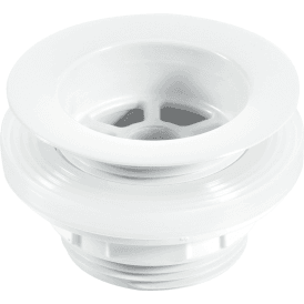 McAlpine W4 Back Nut Bath Waste White Plastic Flange 1¼