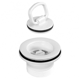 McAlpine W9PH-WH Centre Pin Sink Waste White 1½