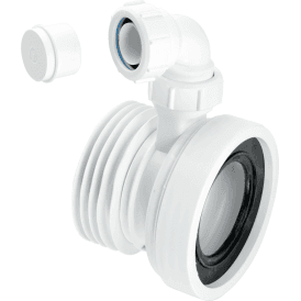 McAlpine WC-CON1V Straight Rigid WC Connector With 1¼ Universal Vent Boss