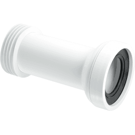 McAlpine WC-CON2 Straight Adjustable Length Rigid WC Connector 4"/110mm
