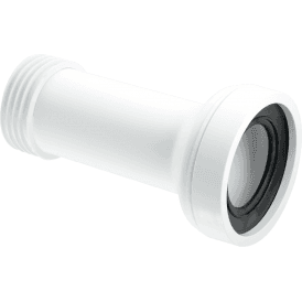 McAlpine WC-CON2B Straight Adjustable Length Rigid WC Connector 3½/90mm