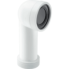McAlpine WC-CON8 90 Degree Bend Adjustable Length Rigid WC Connector 4"/110mm