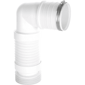 McAlpine WC-CON8F18-S-BTW Short 90 Degree Back To Wall Flexible WC Connector 3½/90mm