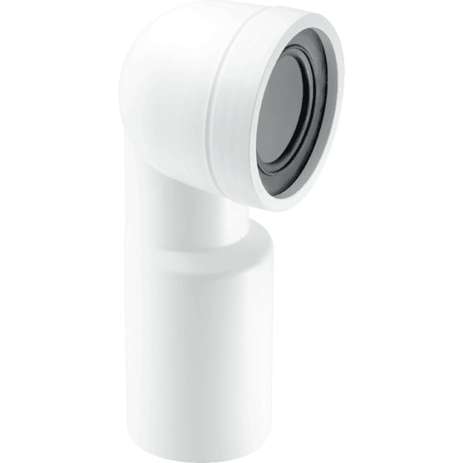 McAlpine  WC-CON9 90 Degree Bend Adjustable Length Rigid WC Connector 110mm Plain End