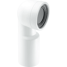 McAlpine WC-CON9 90 Degree Bend Adjustable Length Rigid WC Connector 110mm Plain End