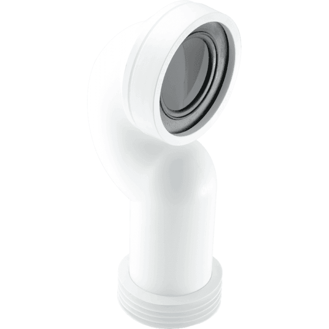 McAlpine  WC-CONQ 90 Degree Space Saving Bend Adjustable Length Rigid WC Connector 4″/110mm