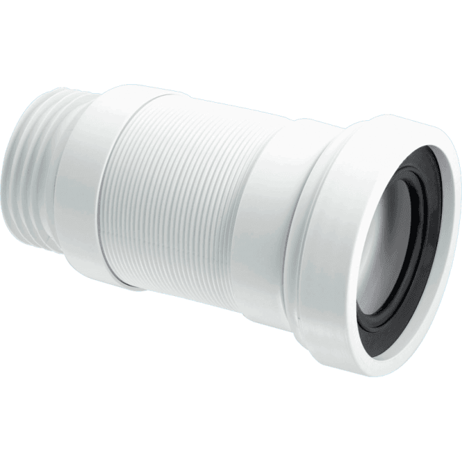 McAlpine  WC-F18S Straight Flexible WC Connector 100  class=