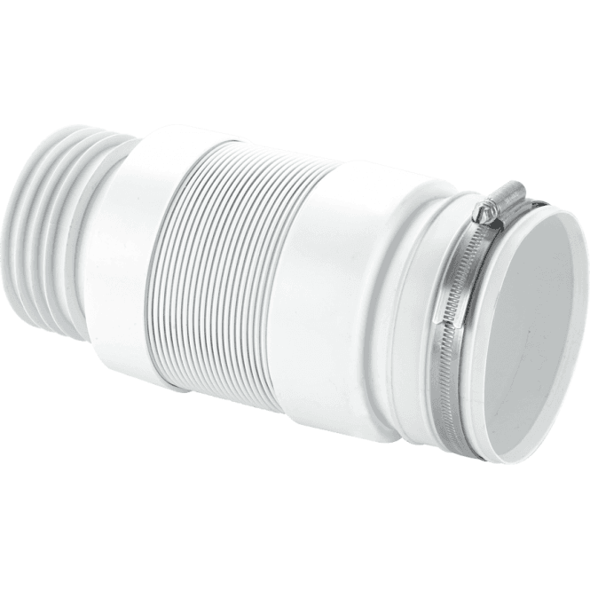 McAlpine  WC-F21S Straight Back To Wall Flexible WC Connector 3½/90mm