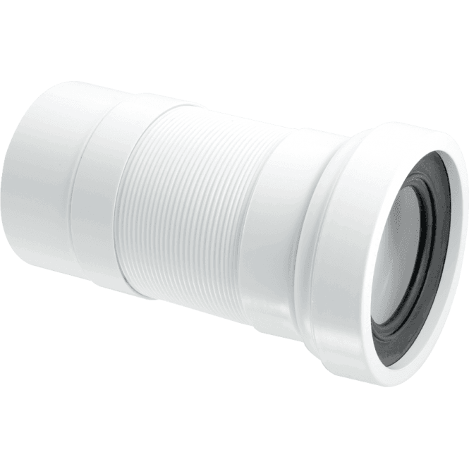 McAlpine  WC-F23P Plain End Outlet Straight Flexible WC Connector 130  class=