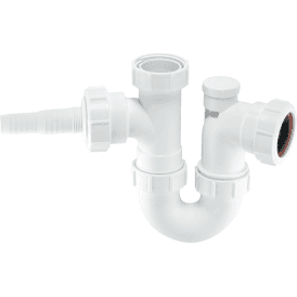 McAlpine WM2V Anti-Syphon Sink Trap With Horizontal Domestic Appliance Nozzle 1½