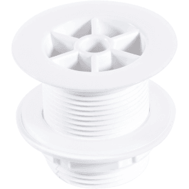 McAlpine WU1S Flush Flange Urinal Waste Short Chrome Plated White Plastic 1¼