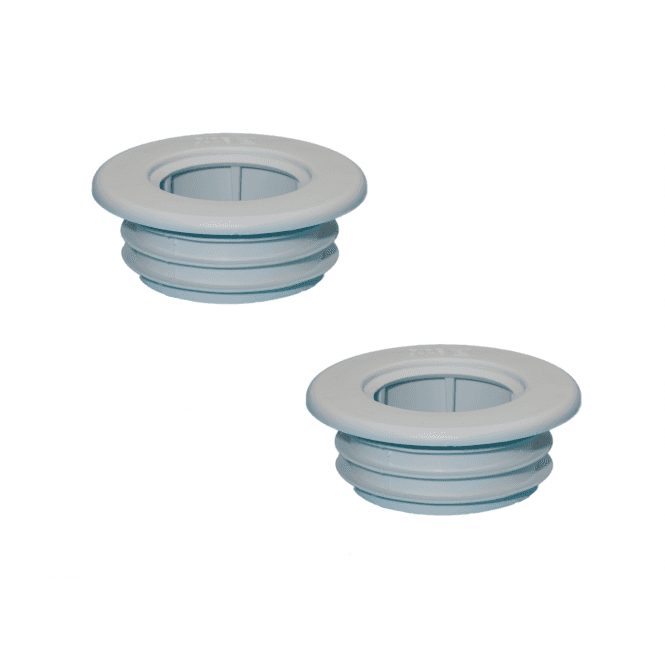 PipeSnug  Solvent Weld Waste 40mm White 2 Pack PS40WH2PKSF