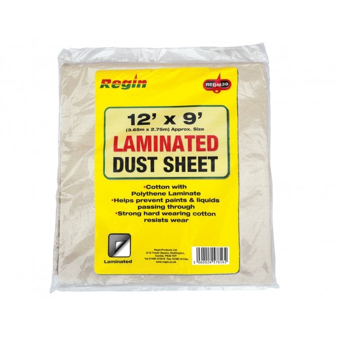 Regin  12' x 9' Laminated Dust Sheet REGM39