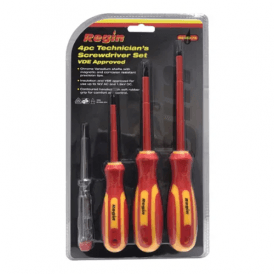 Regin 4pc Technician's Screwdriver Set - VDE Approved REGE275