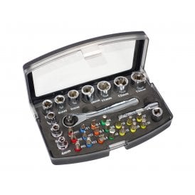 Regin Appliance Micro Socket & Bit Set (1/4”Sq Drive) REGK90
