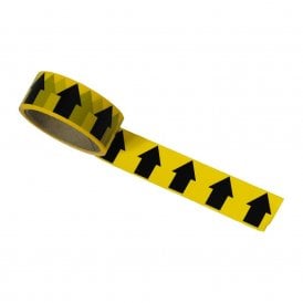 Regin Arrow Direction Tape Black/Yellow REGA45