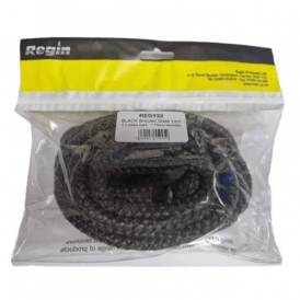 Regin Braided Glass Yarn 10mm x 5mtr Black REGY22