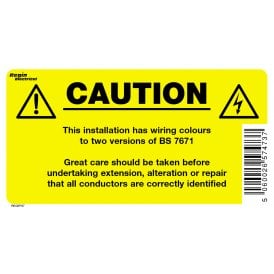 Regin Caution Wiring I.D. Sticker (8 Pack) REGEP27