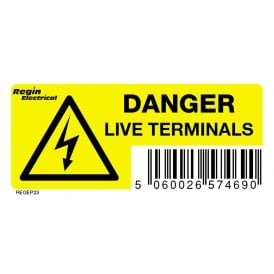 Regin Danger Live Terminals Sticker (8 Pack) REGEP23