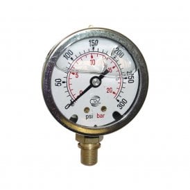 Regin Glycerin Filled Pressure Gauge 0-300 psi REGO66