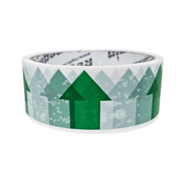 Green Arrow On White Direction Tape 33M REGA49