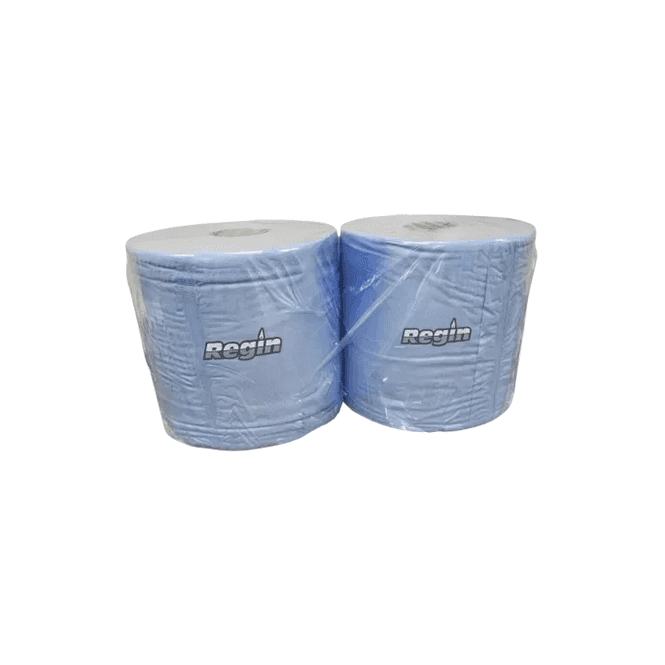 Regin Jumbo Blue Rolls 2 Ply x 2 (400Mtrs X 275mm) REGW82