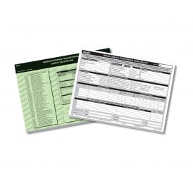 Regin Mobile Catering Trailer / Vehicle Safety Record Pad (25 in triplicate) REGP56