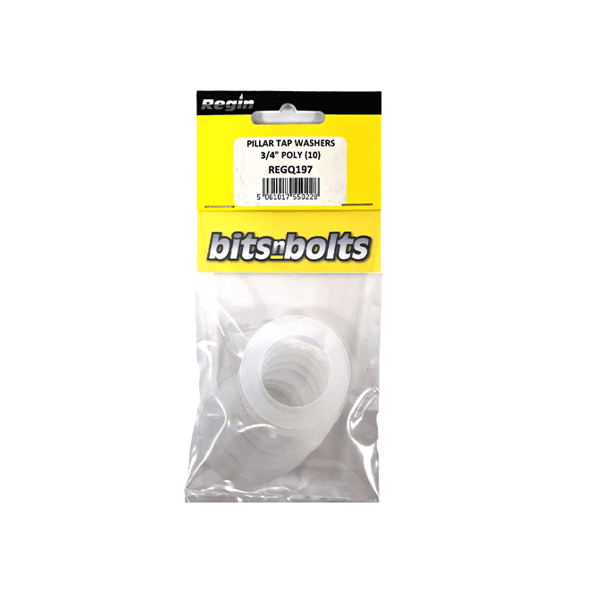 Regin  Pillar Tap Washers ¾ Poly (Pack Of 10) REGQ197